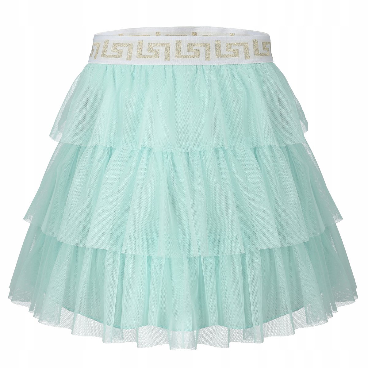 Spódnica spódniczka elegancka tiulowa falbany 152