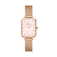 Zegarki damskie - Zegarek Daniel Wellington Quadro Pressed DW00100510 Złoty - miniaturka - grafika 1