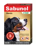 Artykuły przeciw pasożytom - Dr Seidla Sabunol Obroża owadobójcza dla psa ozdobna czarna 50cm 7209 - miniaturka - grafika 1