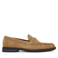 Mokasyny męskie - Mokasyny Guess FMJOSA SUE14 Beżowy - miniaturka - grafika 1