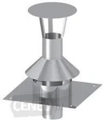 Kominy i akcesoria - Jeremias Płyta dachowa z wentylacją tylną z parasolem fi 60 TN0625B060 - miniaturka - grafika 1