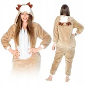 Piżamy damskie - PIŻAMA DAMSKA MĘSKA PREZENT KOSTIUM ONESIE KIGURUMI KOMBINEZON RENIFER S - miniaturka - grafika 1