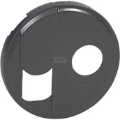 Klawisze i ramki - Legrand 067939CELIANE PLAKIETKA GNIAZDA TV-RJ45 GRAFIT - miniaturka - grafika 1