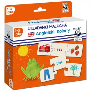 Edgard Kapitan Nauka. Układanki malucha. Angielski. Kolory. 1-3 lata praca zbiorowa - Książki edukacyjne - miniaturka - grafika 1