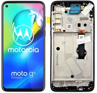 Części serwisowe do telefonów - Wyświetlacz LCD + ekran dotykowy Motorola MOTO G8 POWER XT2041 (Regenerowany) Ramka czarna - miniaturka - grafika 1