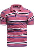 Koszulki męskie - koszulka polo YP301 - różowa - Risardi - miniaturka - grafika 1