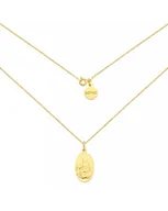 Naszyjniki - Złoty naszyjnik z medalikiem - miniaturka - grafika 1