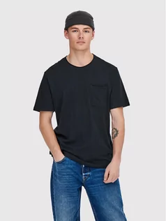 Koszulki męskie - Only & Sons T-Shirt Roy 22022531 Granatowy Regular Fit - grafika 1