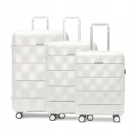 Walizki - PUCCINI Zestaw Komplet WALIZEK Podróżnych Polipropylen Twarde 3w1 PP026-0 - miniaturka - grafika 1