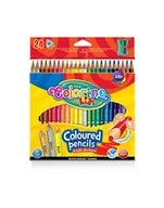 Przybory szkolne - PATIO patio Kredki ołówkowe trójkątne 24 kol.+ tem Colorino Kids new - miniaturka - grafika 1