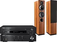 Zestawy stereo - Yamaha MCR-N670D czarny + Tesi 561 orzech - miniaturka - grafika 1