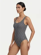 Stroje kąpielowe - Calvin Klein Swimwear Strój kąpielowy LV00Q61205 Czarny - miniaturka - grafika 1