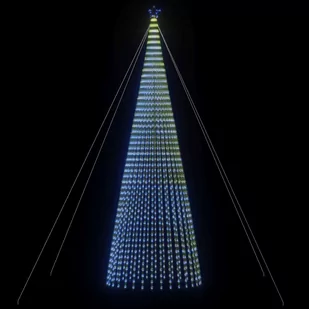 Stożkowa choinka z lampek, 1544 niebieskich LED, 500 cm Lumarko! - Oświetlenie świąteczne Stożkowa choinka z lampek, 1544 niebieskich LED, 500 cm Lumarko! - Oświetlenie świąteczne - miniaturka - grafika 4