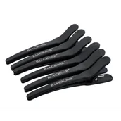 Pozostałe akcesoria fryzjerskie - Poniks Klipsy Fryzjerskie Do Włosów Karbowane 6 szt - miniaturka - grafika 1