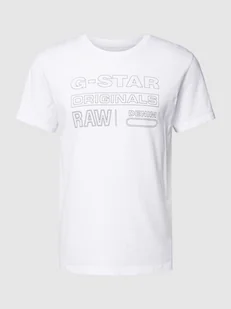 T-shirt z nadrukiem z logo - Koszulki męskie - miniaturka - grafika 1