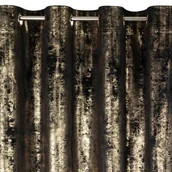 Zasłony - Zasłona EUROFIRANY Renia 140 x 250 cm Czarno-złoty - miniaturka - grafika 1