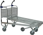 Wózki magazynowe - Damnix Wózek transportowy Carry 120M, platforma druciana - miniaturka - grafika 1