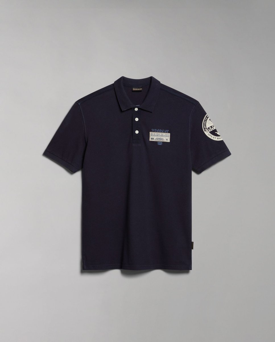 polo uomo napapijri e-amundsen np0a4h6a 176 blu marine