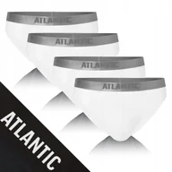 Majtki męskie - SLIPY MĘSKIE 4-pak bawełniane miękkie sport białe klasyczne Atlantic *XL - miniaturka - grafika 1