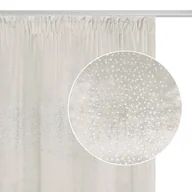 Zasłony - Zasłona na taśmie Shiny 140x270 cm welurowa z kryształkami biała Spod Igły i Nitki - miniaturka - grafika 1