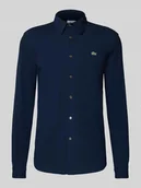 Koszule męskie - Koszula casualowa o kroju slim fit z fakturą - miniaturka - grafika 1