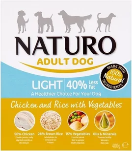 Naturo Light Kurczak z ryżem i warzywami 400g 12281 - Mokra karma dla psów - miniaturka - grafika 3