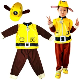 Strój Kostium Przebranie Psi Patrol Rubble Paw Patrol S 98-110 - Stroje karnawałowe - miniaturka - grafika 1