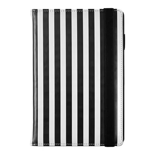 Kalendarz tygodniowy w pasy czarno-biały A5 z wymiennym wkładem Print Stripes - Kalendarze - miniaturka - grafika 1