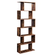 Regały - Songmics BOOKCASE/BROWN/70X24X190,5CM SHELF/BR/70CM - miniaturka - grafika 1