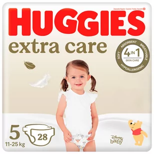 Pieluchy HUGGIES Extra Care 5 (11-25kg) 28 szt - Pieluchy - miniaturka - grafika 1