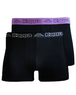 Kappa Boxers 2-Pack Black/Dewberry 891185 M - Majtki męskie - miniaturka - grafika 1