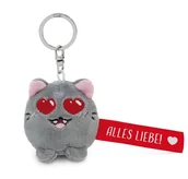 Plecaki - NICI 62062 breloczek do kluczy kot Alles Liebe 5 cm szary towarzysz do plecaka lub torby, uchwyt na klucze dla małych i dużych 62062 - miniaturka - grafika 1