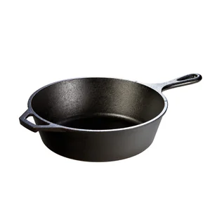Lodge Patelnia żeliwna głęboka 26 cm czarna - Patelnie - miniaturka - grafika 1