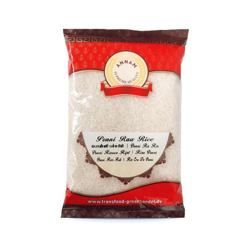 Ryż Ponni Raw Annam 1 kg – lekki sypki do kuchni południowoindyjskiej