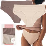 Majtki damskie - Henderson Bait K001 majtki damskie figi bikini z Wysokim Stanem 2-PAK L - miniaturka - grafika 1