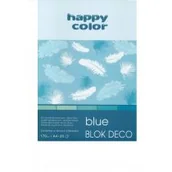 Podobrazia, bloki, papiery - Happy Color Blok Deco A4 20 kartek Blue - miniaturka - grafika 1