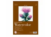 Podobrazia, bloki, papiery - Blok do akwareli Strathmore 400 23x31 300g  Cold pressed 12 kartek Naturalny biały na spirali - miniaturka - grafika 1