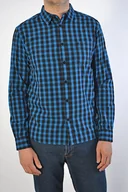 Koszule męskie - WRANGLER LS 1 PKT SHIRT DIRECTOIRE BLUE KOSZULA MĘSKA - miniaturka - grafika 1