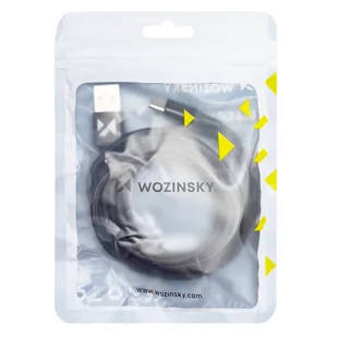 Wozinsky kabel USB - USB Typ C 2,4A 1m czarny (WUC-C1B) - Kable USB - miniaturka - grafika 5