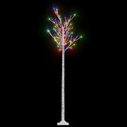 Choinki - vidaXL vidaXL Wierzba z oświetleniem, 200 kolorowych LED, 2,2 m - miniaturka - grafika 1