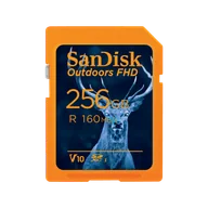 Karty pamięci - SanDisk Outdoors FHD SDXC UHS-I Card - 256GB Single Pack - SDSDUWL-256G-GN6VN - miniaturka - grafika 1