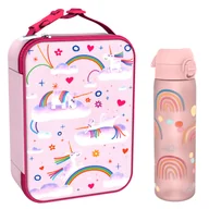 Survival - akcesoria - Zestaw lunchowy dla dzieci ION8 Unicorn Rainbows. Lunchbag i bidon 500ml - miniaturka - grafika 1