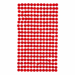 Perełki samoprzylepne Red 6mm 260szt - Dalprint - Zabawki kreatywne - miniaturka - grafika 1