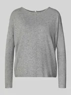 Swetry damskie - Sweter o kroju comfort fit z dzianiny z mieszanki wiskozy model ‘BREEZE AURA’ - miniaturka - grafika 1