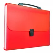 Teczki i skoroszyty - Tetis Teczka harmonijkowa z rączką 13 przegródek czerwona /BT623-C/ TET110-3 - miniaturka - grafika 1