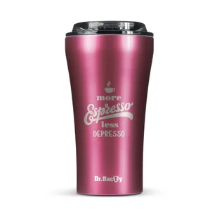 Kubek termiczny na kawę Dr.Bacty Apollo 2.0 - Espresso depresso - 360 ml - Pink - Kubki termiczne - miniaturka - grafika 1