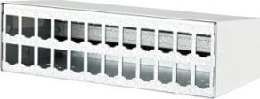 Metz METZ CONNECT Moduł AP obudowa 2x12 portów czysta biel RAL9010