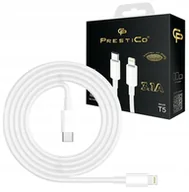 Kable USB - Kabel Usb Typ C Pd Lightning Iphone Szybkie Ładowanie 3,1A T5 1M Prestico - miniaturka - grafika 1