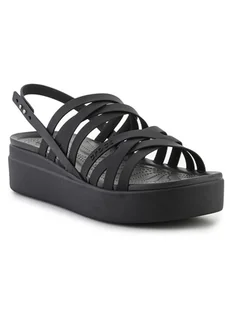 Crocs Sandały "Brooklyn Strappy" w kolorze czarnym - Sandały damskie - miniaturka - grafika 1