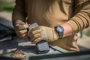 Helikon - Rękawice Range Tactical Gloves Hard - Czarny / Shadow Grey - RK-RNG-PO-0135A - Odzież taktyczna i umundurowanie - miniaturka - grafika 3
